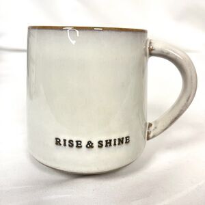 Hearth & Hand Magnolia “Rise and Shine” Coffee Tea Mug Taupe Stoneware